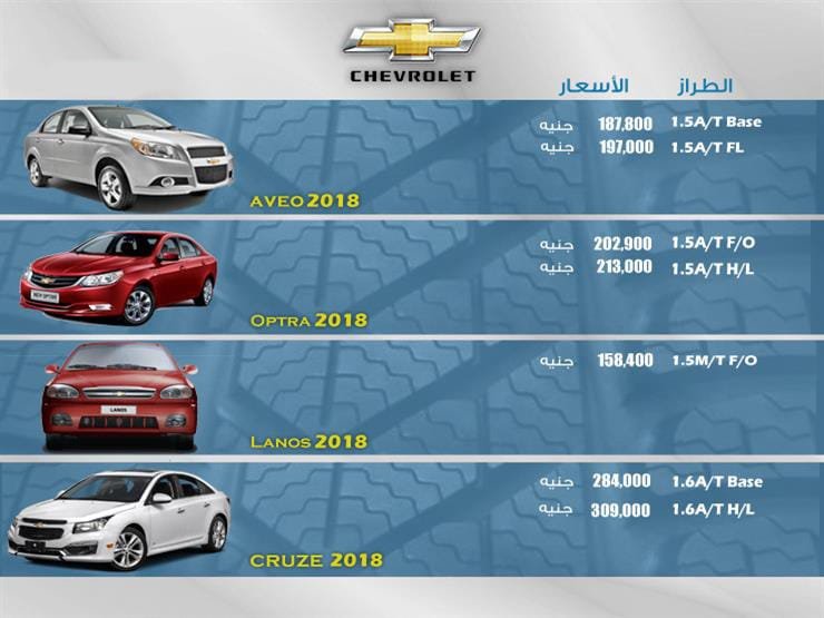 اسعار السيارات موديلات 2017 2018 2