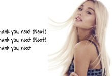 thank u next lyrics ariana grande