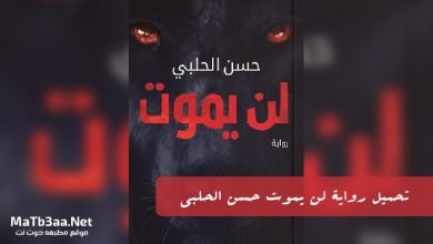 تحميل رواية لن يموت حسن الحلبي PDF