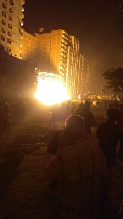 انفجار ماسورة غاز المطرية 5