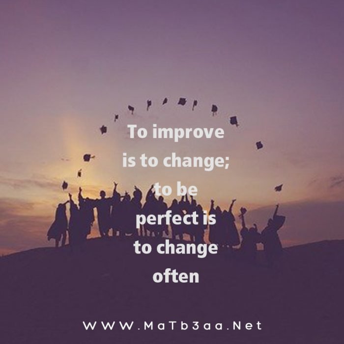 To improve is to change to be perfect is to change often.