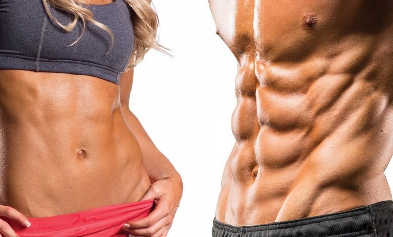 Tighten the abdominal muscles